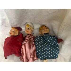 Vintage Kelloggs Snap Crackle & Pop Hand Puppets Set